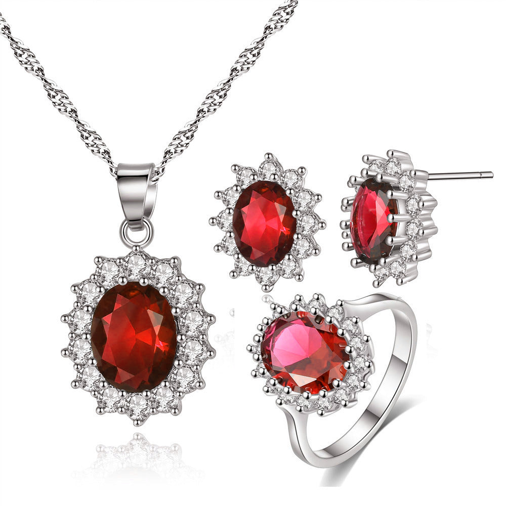 Ensemble de bijoux de tournesol Collier Anneau Boucles d'oreilles Boucles d'oreilles
