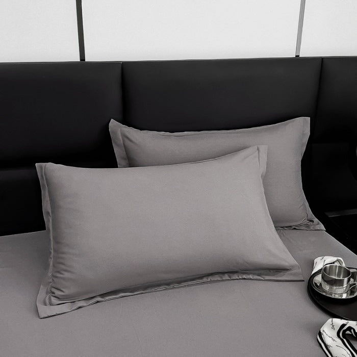 Coussin lavable en coton Aloe de couleur solide Et respirant