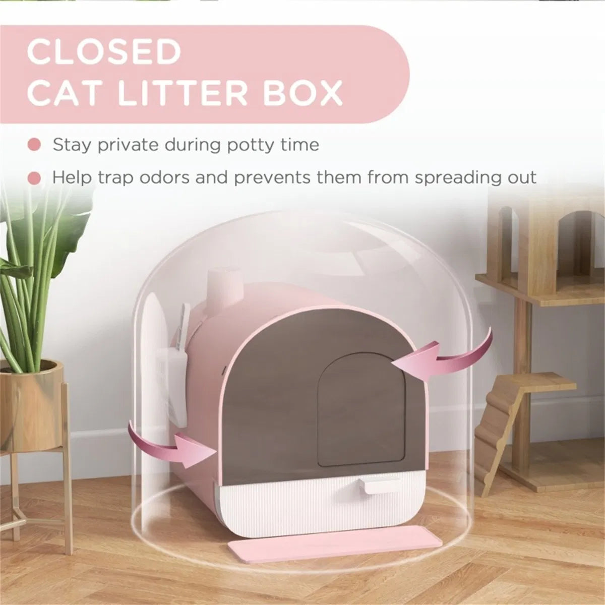 Boîte à litière pour chat/boîte à litière pour chat entièrement fermée