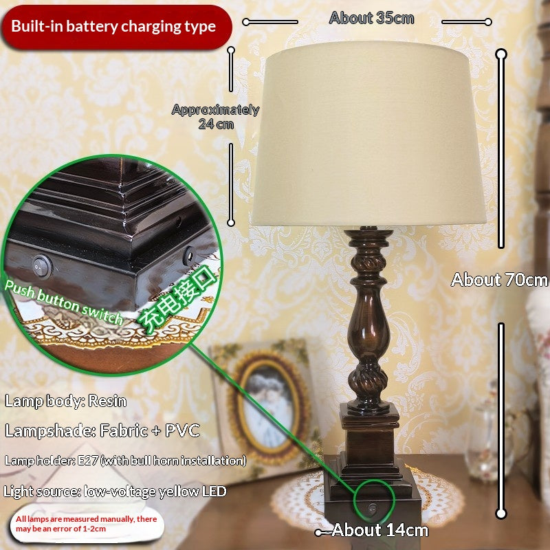 Lampe de table de style américain Lampe de chevet de style européen pour la chambre