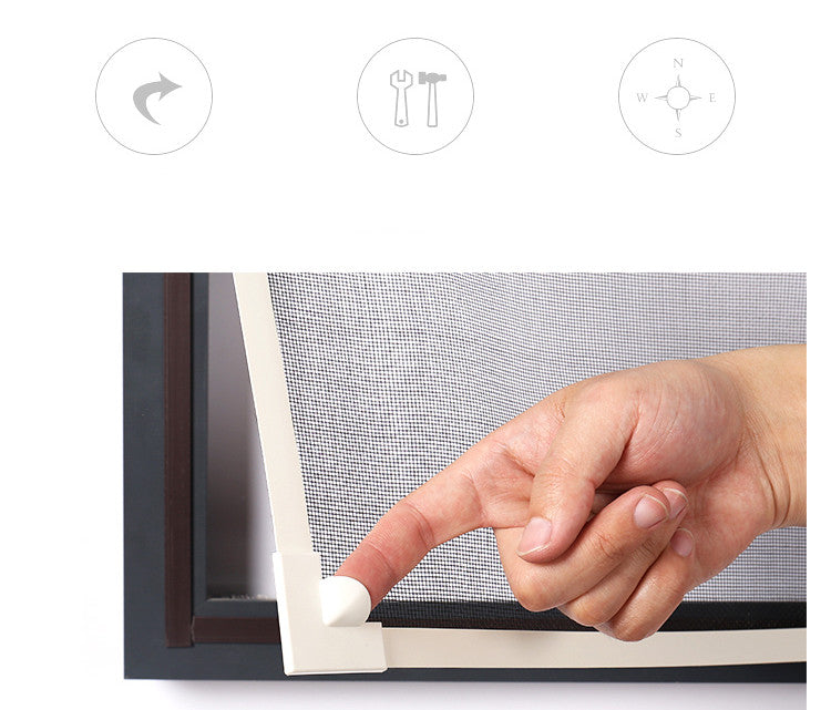 Fenêtre d'écran d'aimant auto-adhésif Net Auto-installé Ménage Anti-moustique Invisible Ve