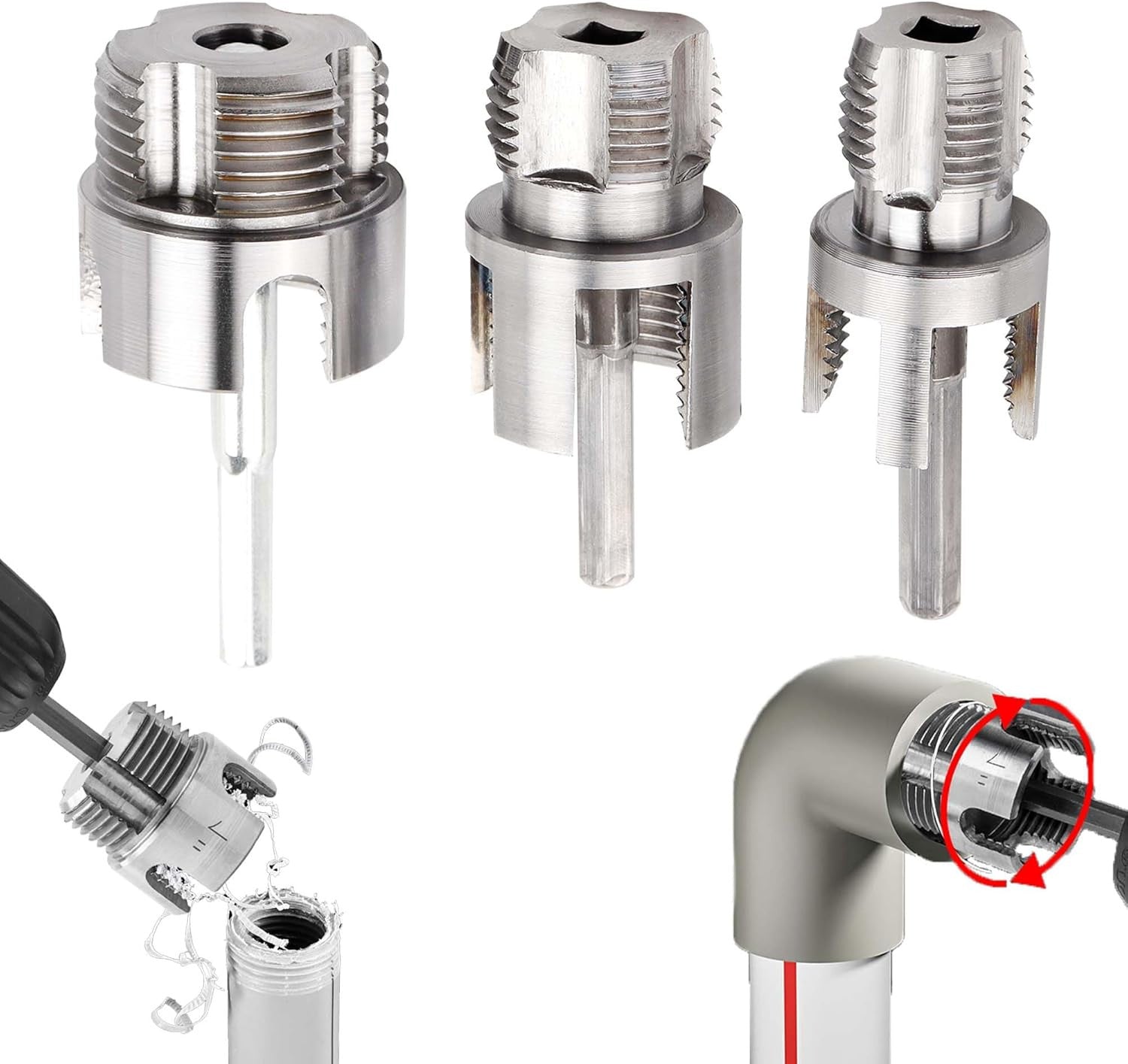 Outil de tapage de fil de trou intérieur de tuyau