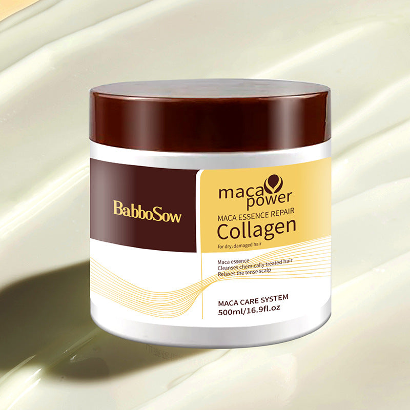 Masque capillaire collagène hydratant Crème de Nourriture Douce Nettoyage profond Soins capillaires