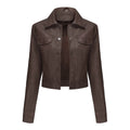 Veste casuale de cardigan multi poche mince