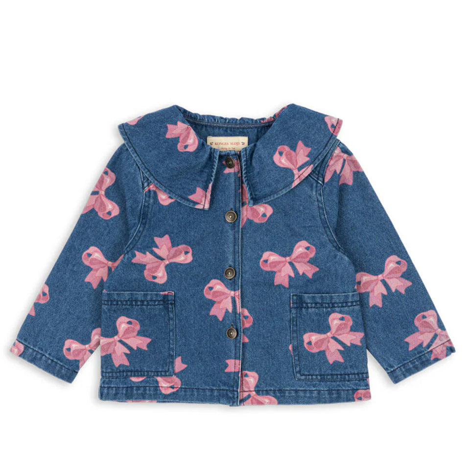 Lemon Manteau Desserré Vieille Suspendu Frosted Jupe de Veste de Bow