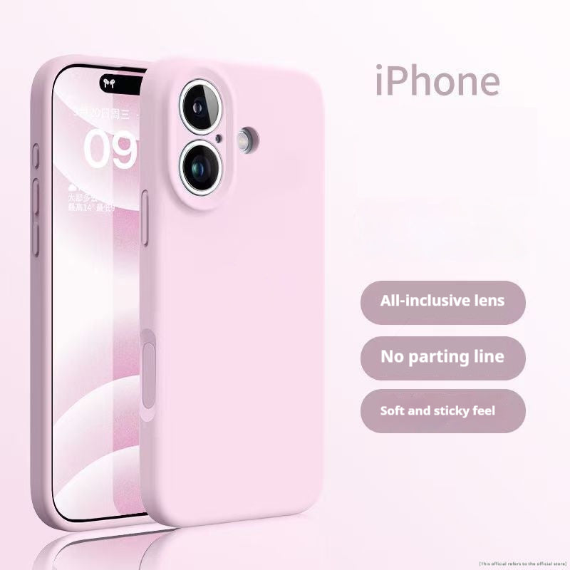 Boîtier de téléphone en silicone liquide de couleur solide simple