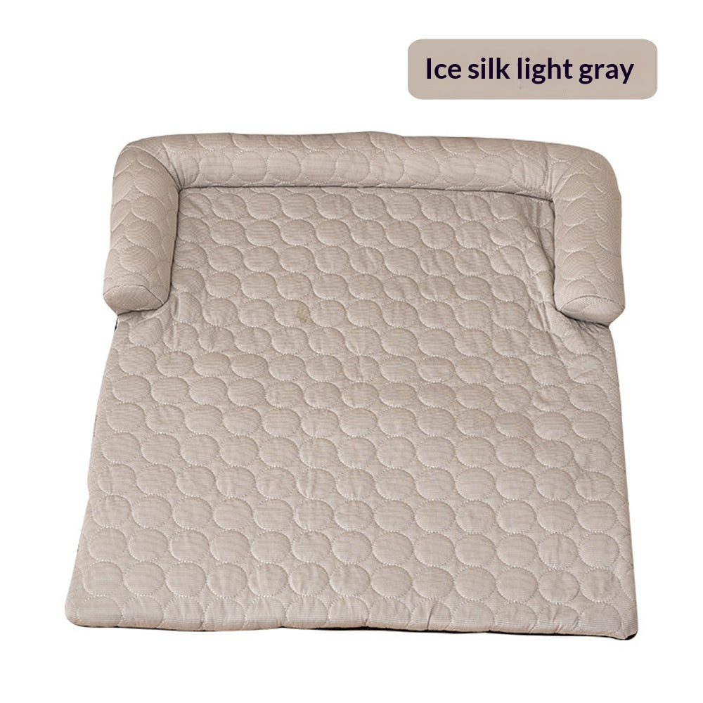 Pet Cooling Mat Dog House Crate Cat Ice Silk Sleeping Cooling Bed