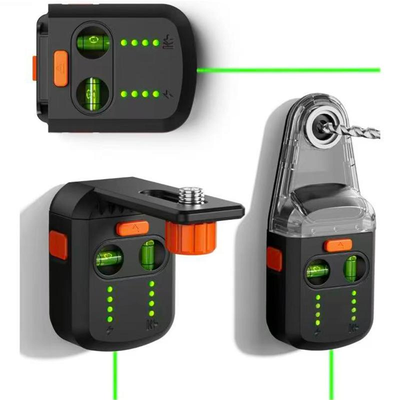 Outil de niveau laser 3-en-1 avec collecteur de poussière de forage