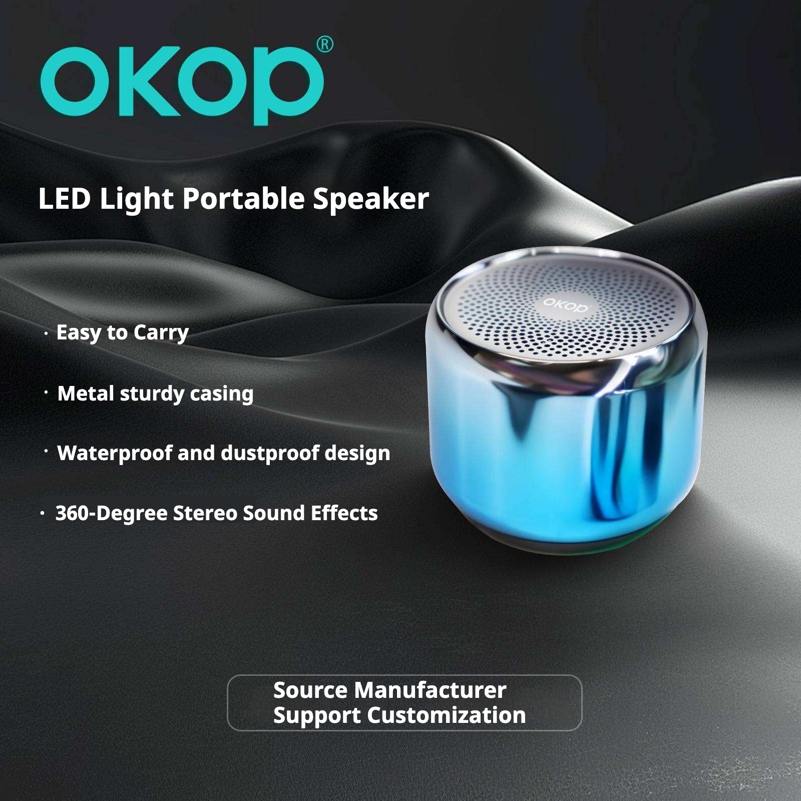 KP-581 Mini haut-parleur Bluetooth sans fil portable avec sous-woofer Compact Outdoor Audio