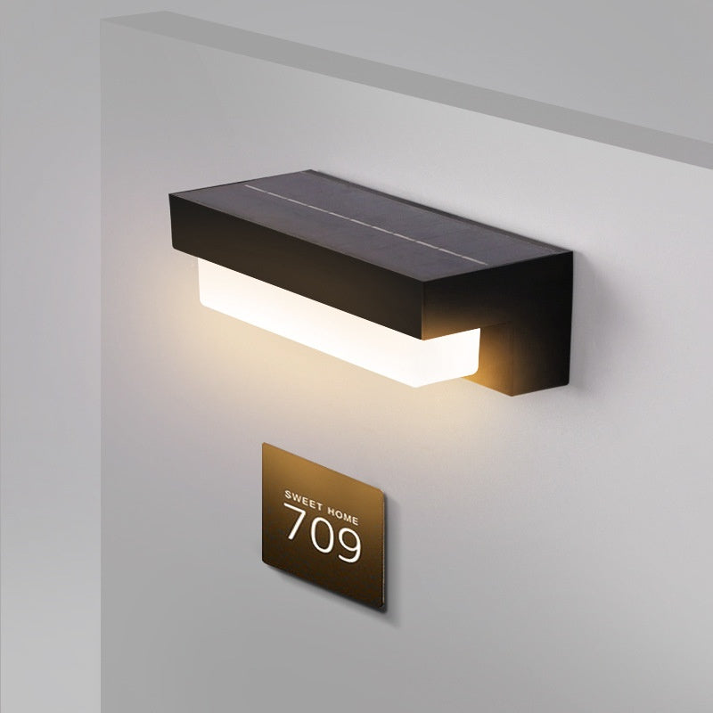 Patio extérieur étanche lumière solaire murale