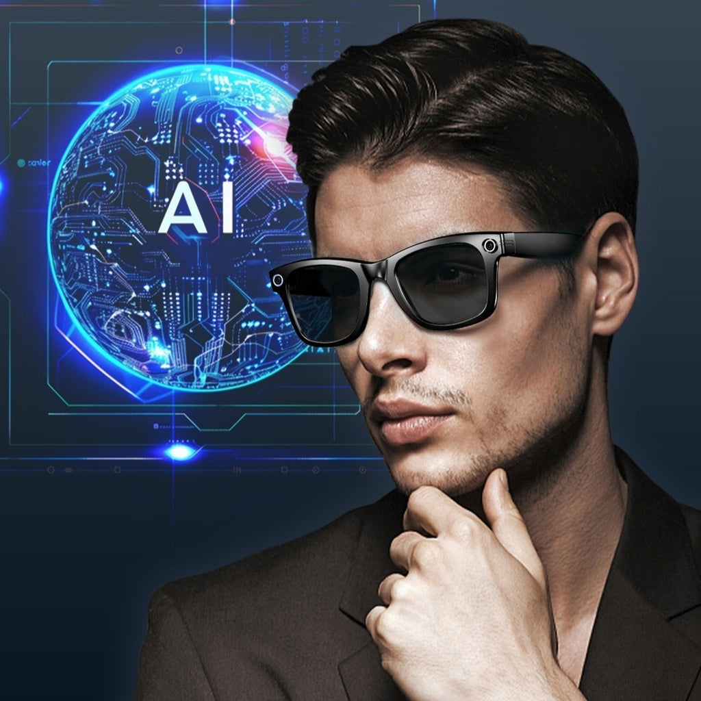 Lunettes intelligentes de traduction AI 800W-pixel avec des capacités photo et vidéo