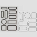 Label Contour Silicone Transparent Timbre
