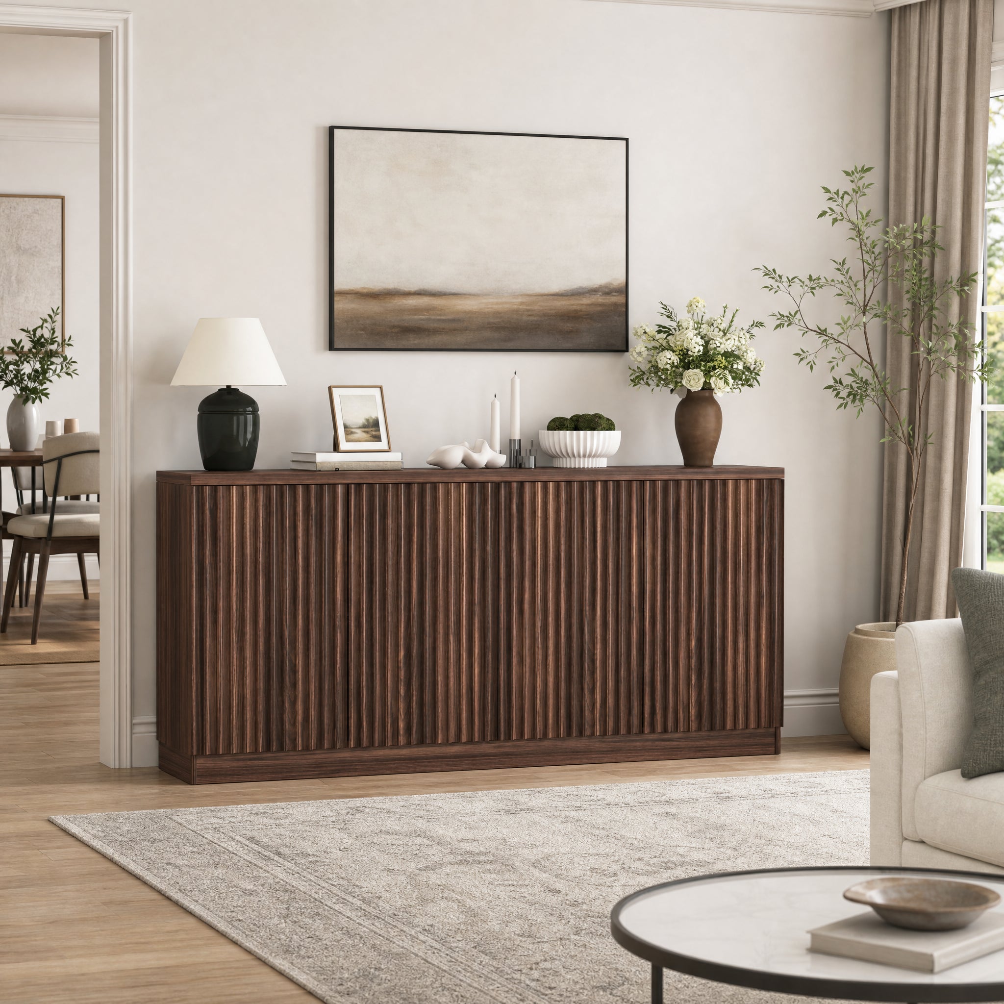 Armoire à buffet avec rangement