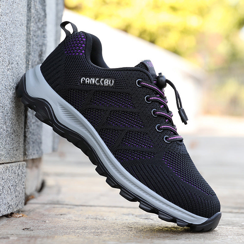Unisex Wear-Resistant Soft Sole Walking Shoes with Widened Design