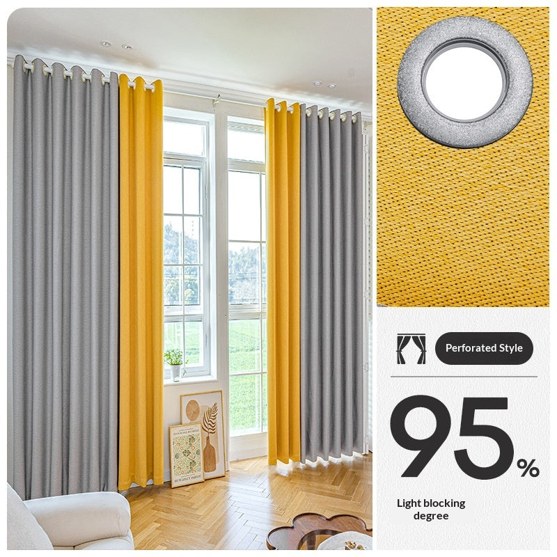 Installation sans percement haute précision noir sans rideau avec tige