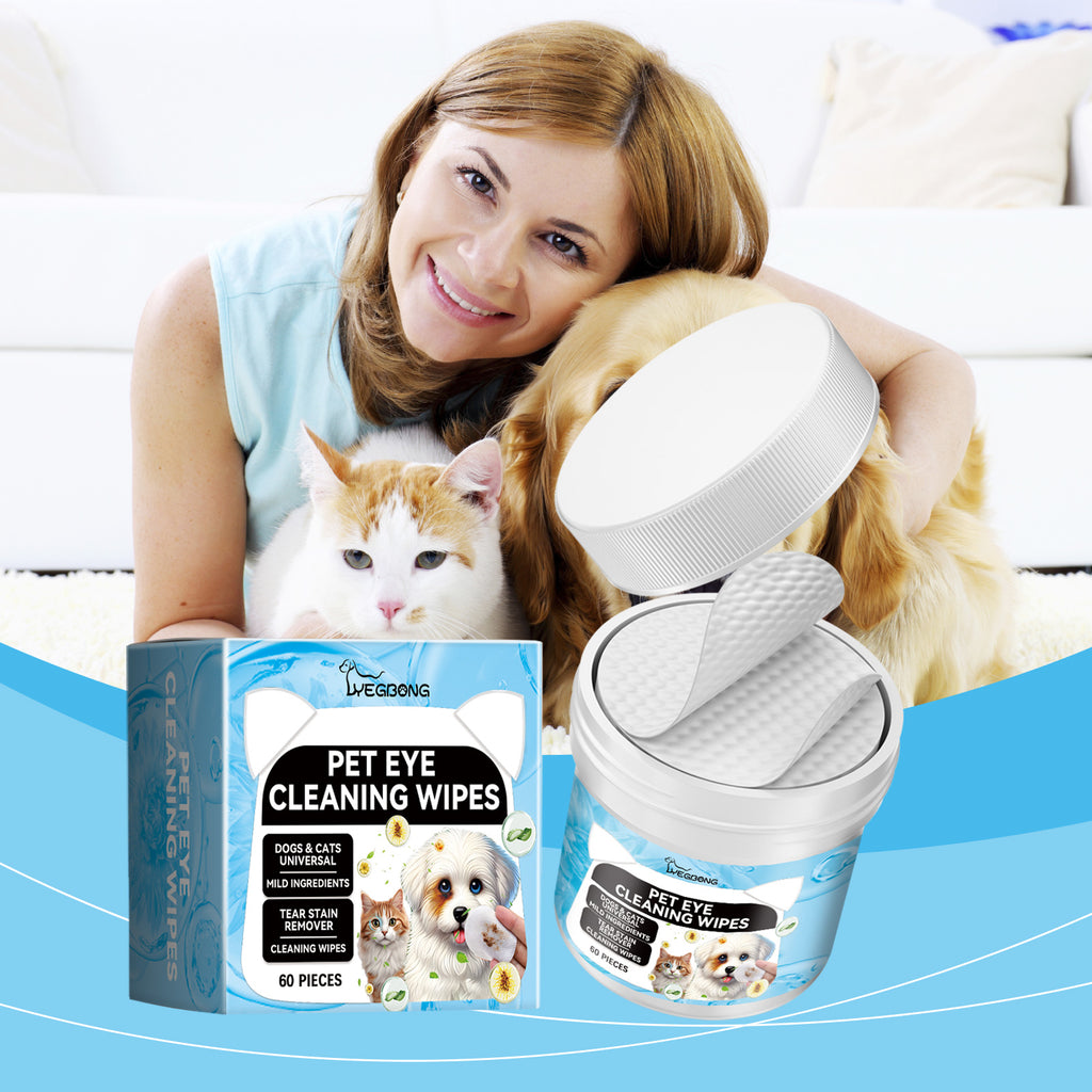 Wipes de nettoyage des yeux pour chiens et chats