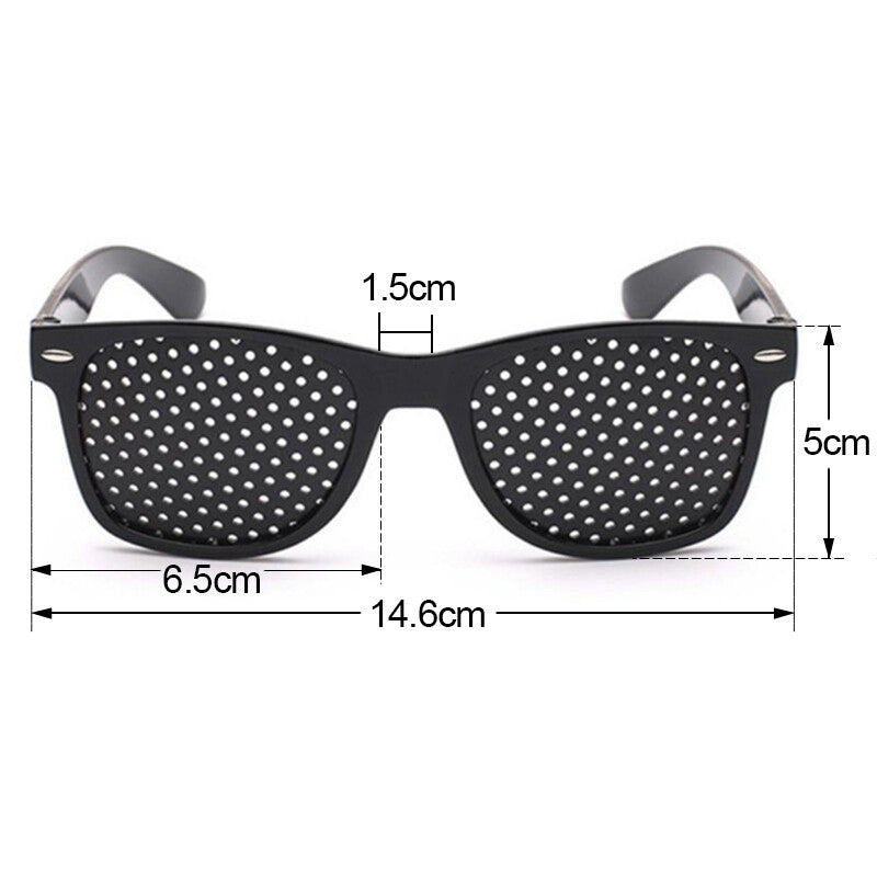 2Pcs Pinhole Glasses Eyes Correction Exercice Eyesight Amélioration des soins de la vision A