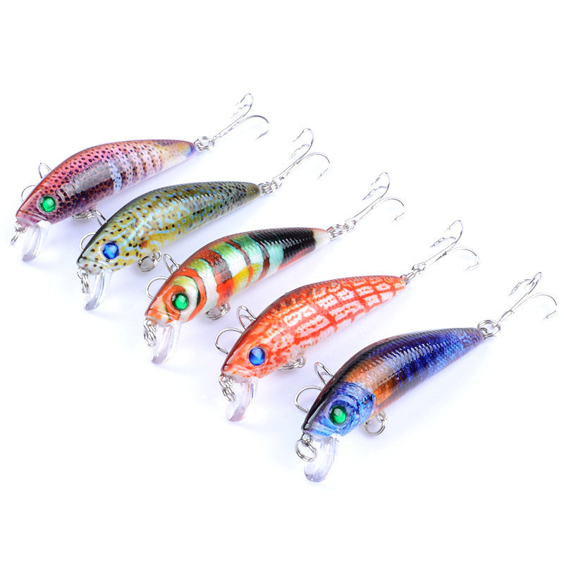 Micro-objet 4.5CM Lent bruit en plastique faux bait basse et mandarin poisson dur
