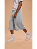 Shorts athlétiques mi-longueur en gris casual