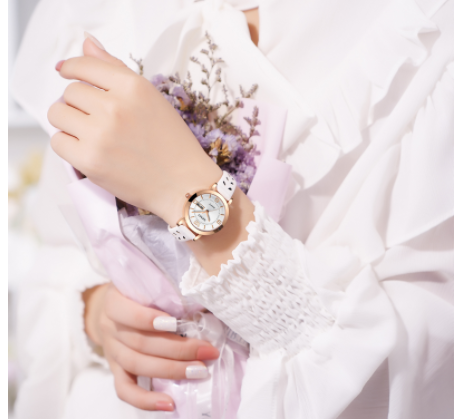 Lumière de nuit Imperméable Dual Calendar Montre Quartz en alliage pour femmes