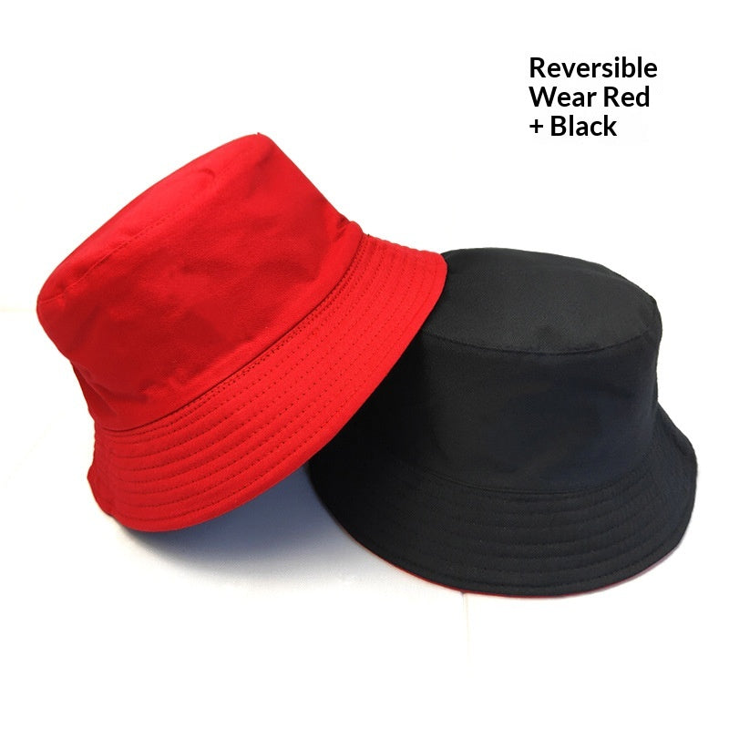 En stock Chapeau de pêcheur double face avec impression en option ou broderie