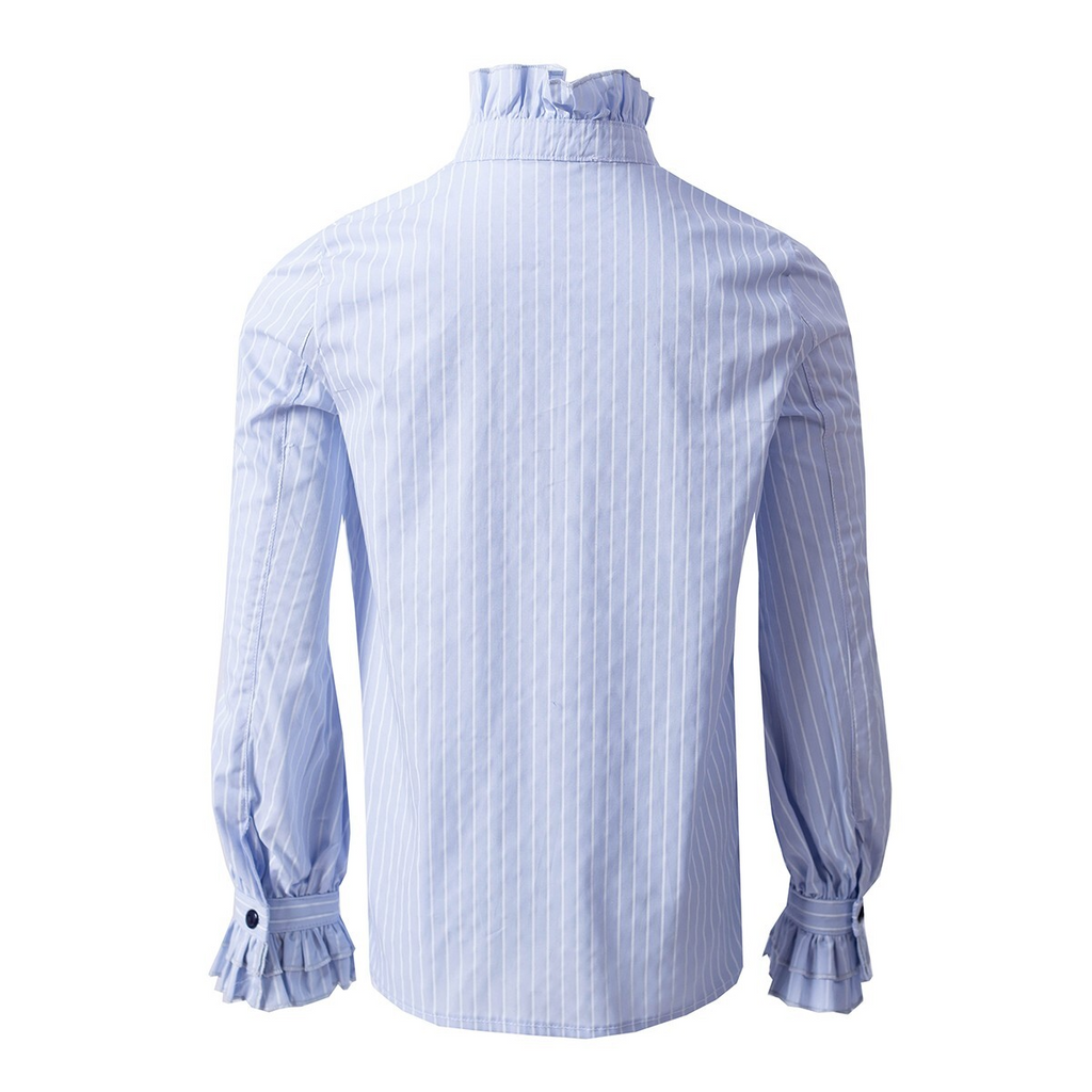 Garçons Chemise Formel Bleu Collier Amovible Enfants Mariage Party School Chemise 4-14Y