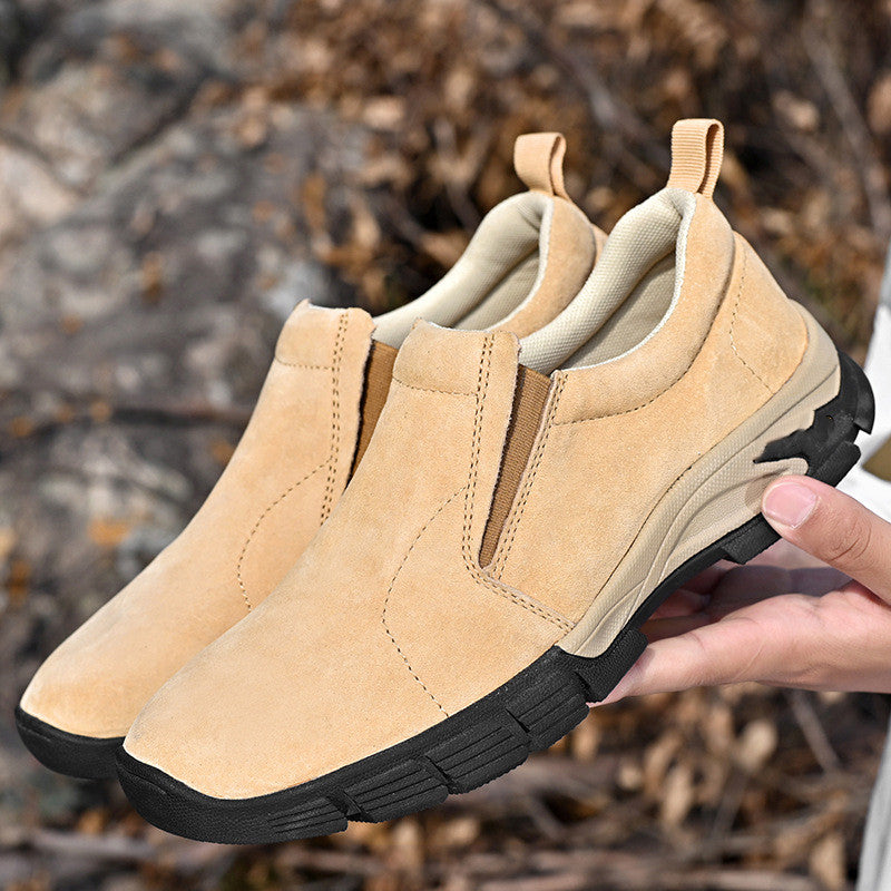 Chaussures en cuir respirante pour homme Suede Mate