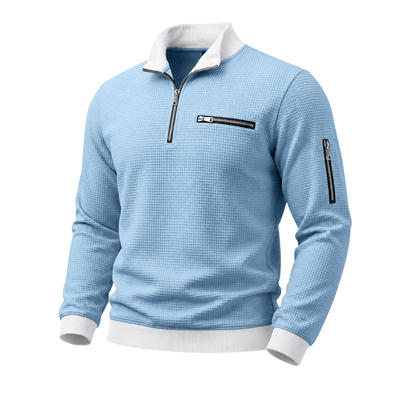 Hommes Relaxed-fit Casual Stand-collar Hoodie