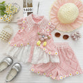 Été Coréen-style doux et élégant ensemble deux-pièces pour les filles bébé