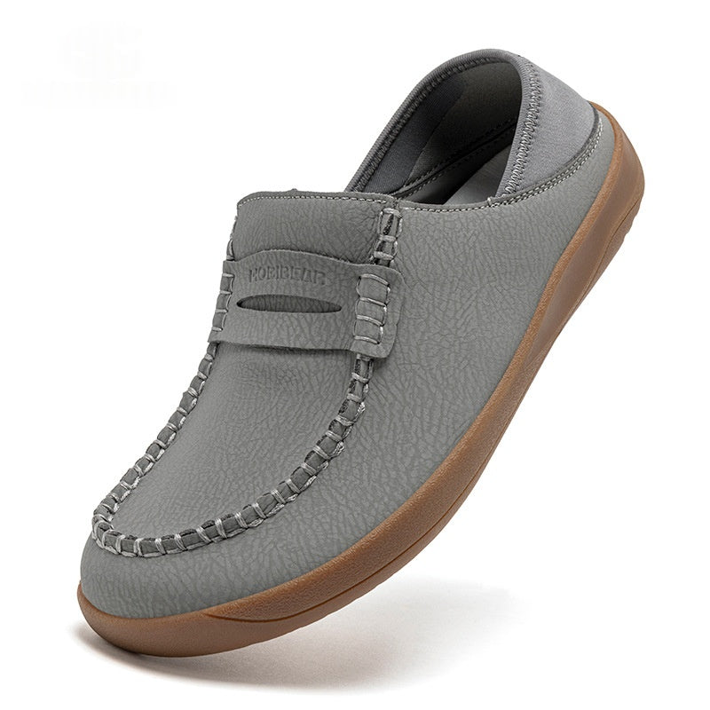 Hommes Minimaliste Versatile Léger Souple et Non-dérapant Chaussures Casual en cuir