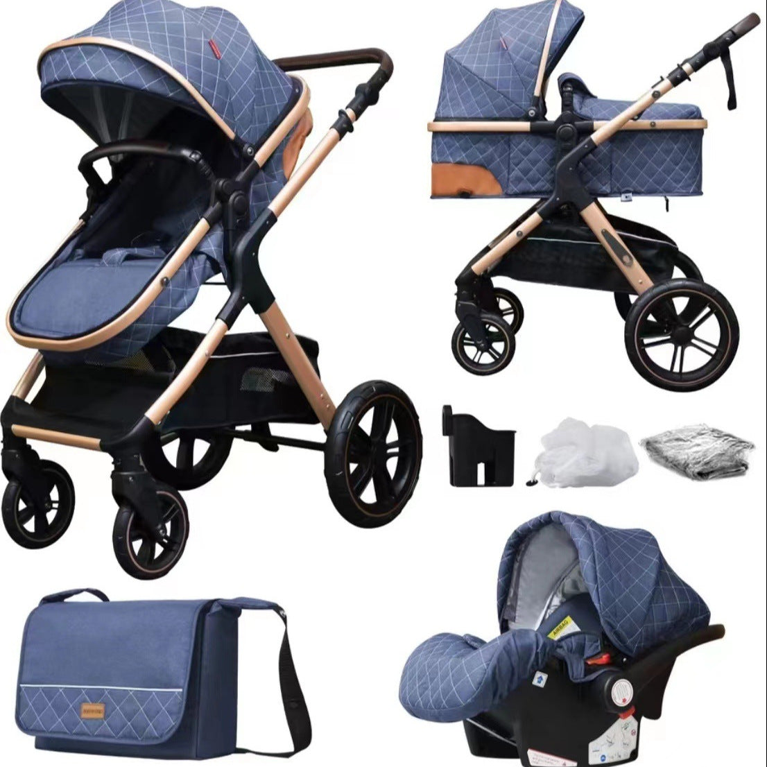 Bébé assise couché léger pliant Panier multifonction