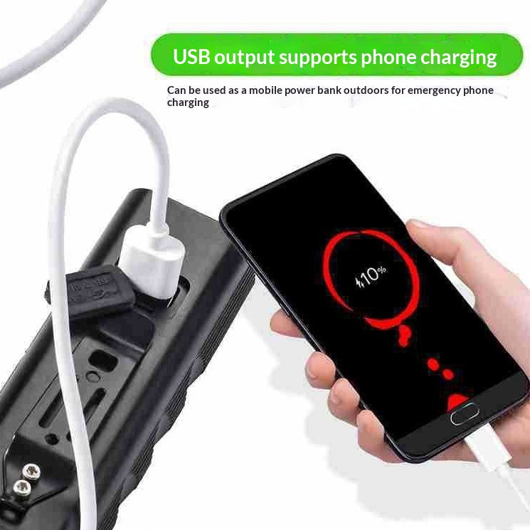 Lampe de vélo de longue durée à propulsion USB pour la nuit