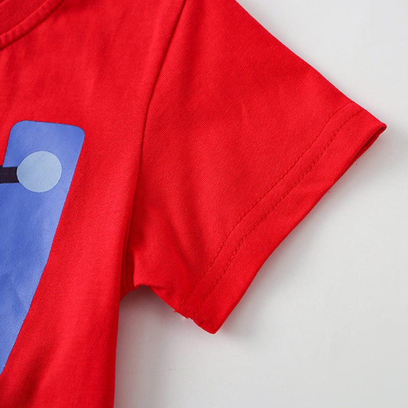 T-shirts à manches courtes pour enfants de printemps d'été