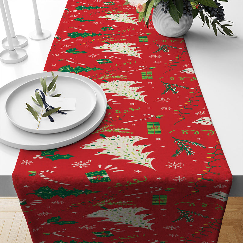 Table de Noël Runner Linge de restaurant isolé nappe