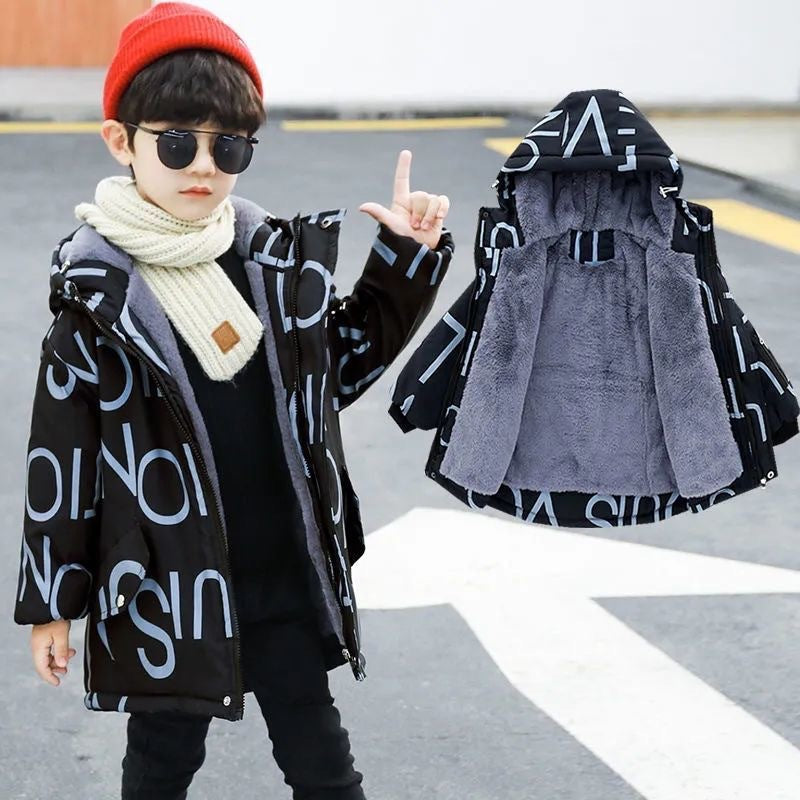 Manteau d'hiver coréen épais et rembourré pour enfants