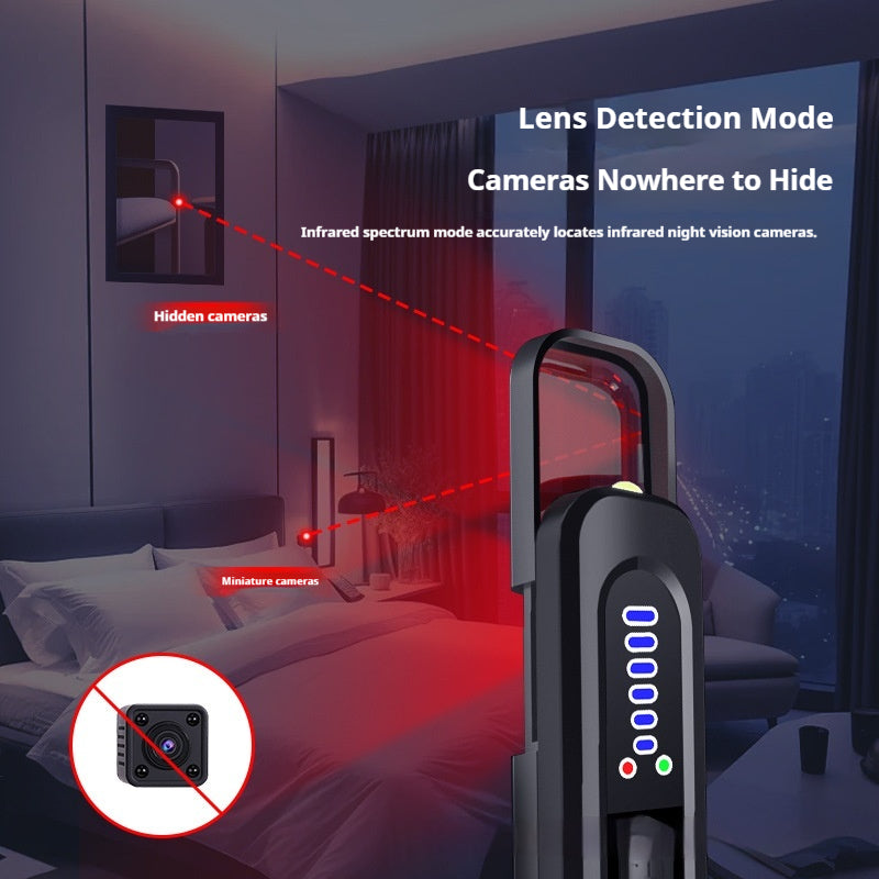 Caméra de l'hôtel avec alarme audiovisuelle anti-espion et anti-vol