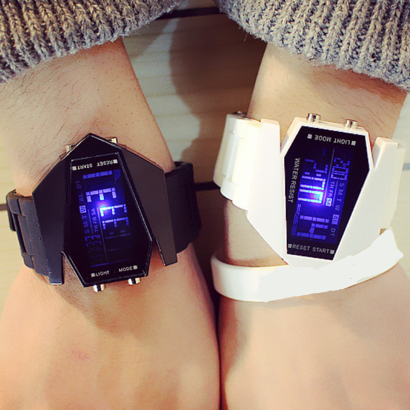 Lumineux Led Harajuku Style Multi-fonction Sports Montre électronique