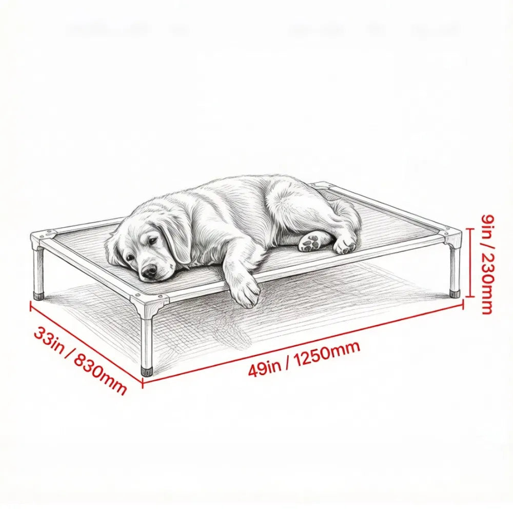 Lit pour chien élevé pour chambre à coucher