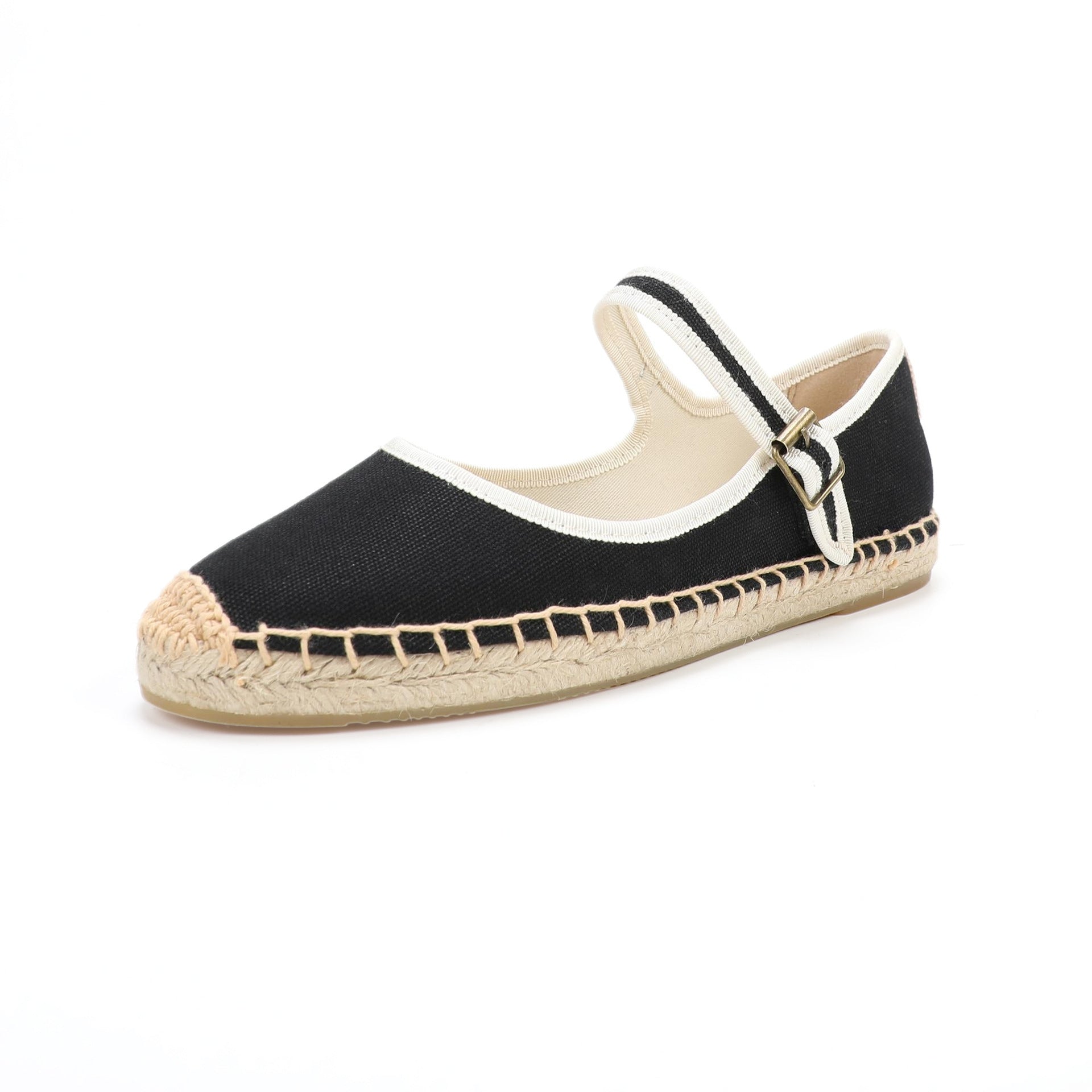 Chaussures d'été Plat Femmes style Chanel