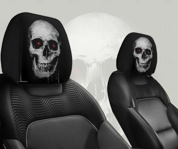 Couverture tête de voiture universelle Halloween Four Seasons avec impression double-side