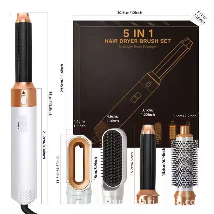 5-en-1 Multifonctionnel maison tout-en-un sèche cheveux et de curling fer avec curling automatique