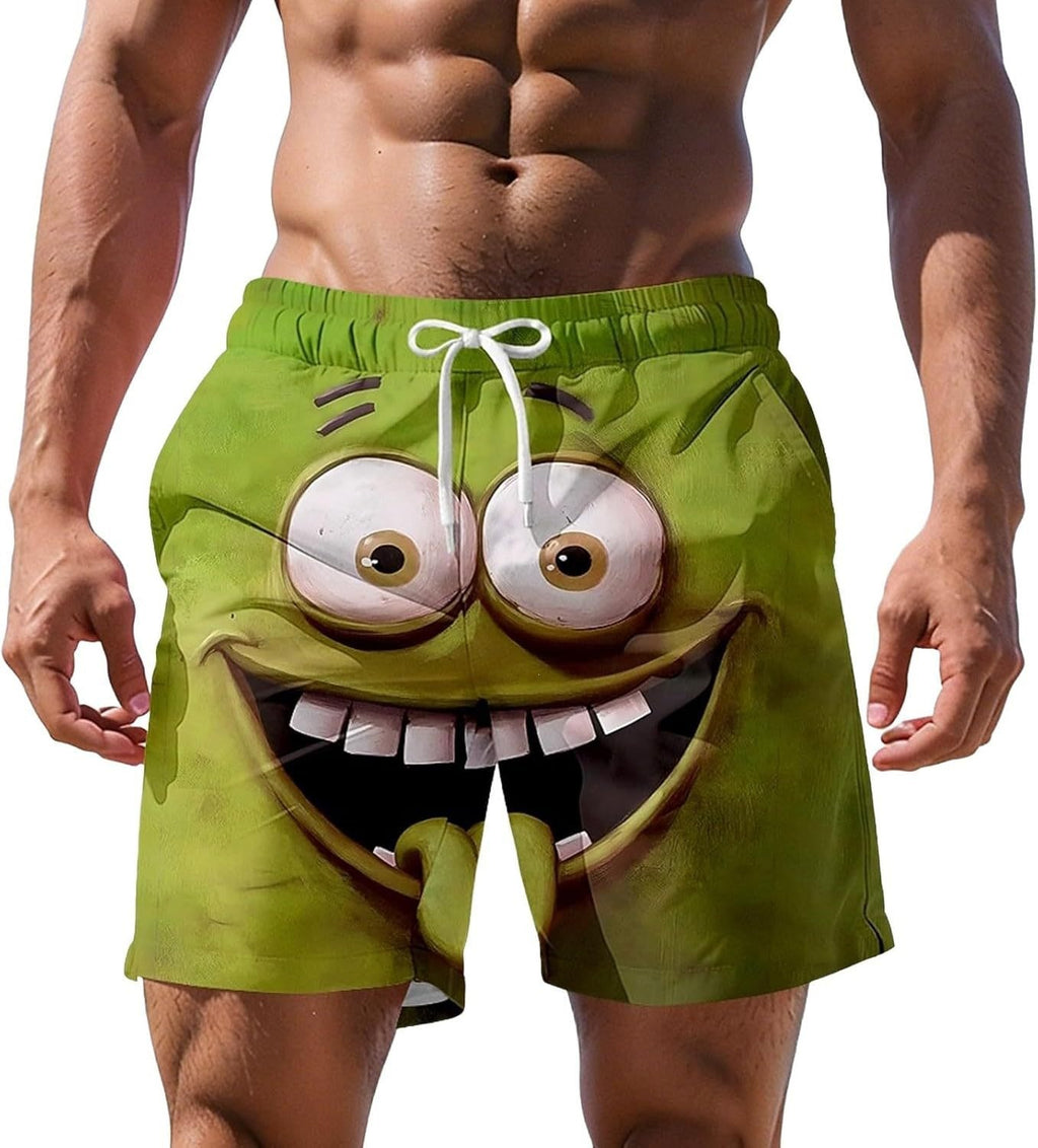 Shorts de plage à impression numérique 3D pour hommes plus grande taille