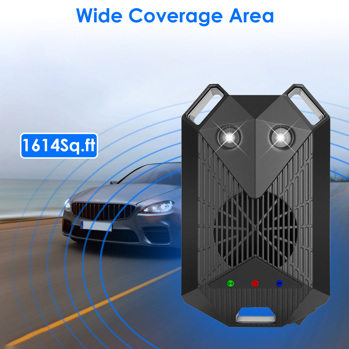2 Pack Sous Hood Ultrasonic Rodent Repeller Rodent Control Deterrent Chaser Blocker pour V