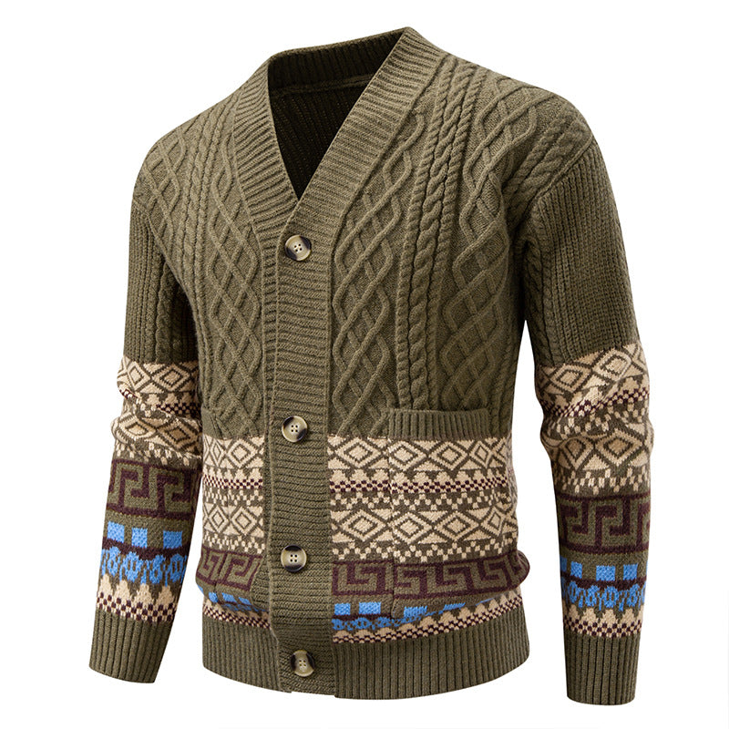 Veste casual pour hommes en tricot