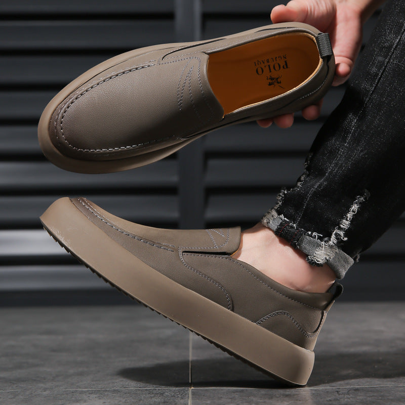Sneakers casual en caoutchouc style britannique pour hommes