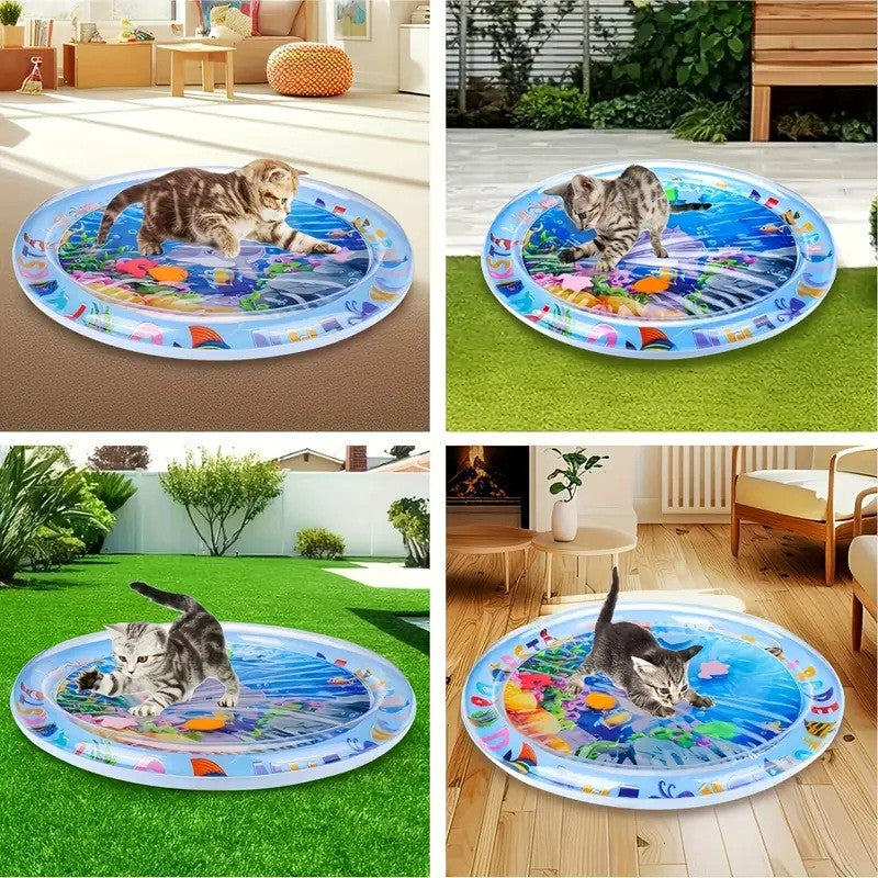 Cat Dog Water Play Mat Cat Dog Cooling Mats Thickened Cats Dogs Water Bed Toy