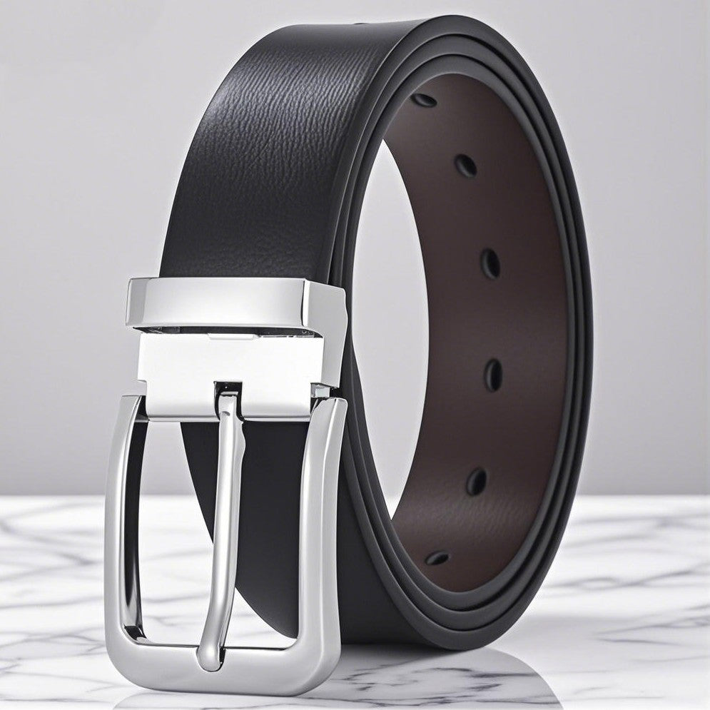 Personnalité homme Trendy Belt Alloy Pin Buckle