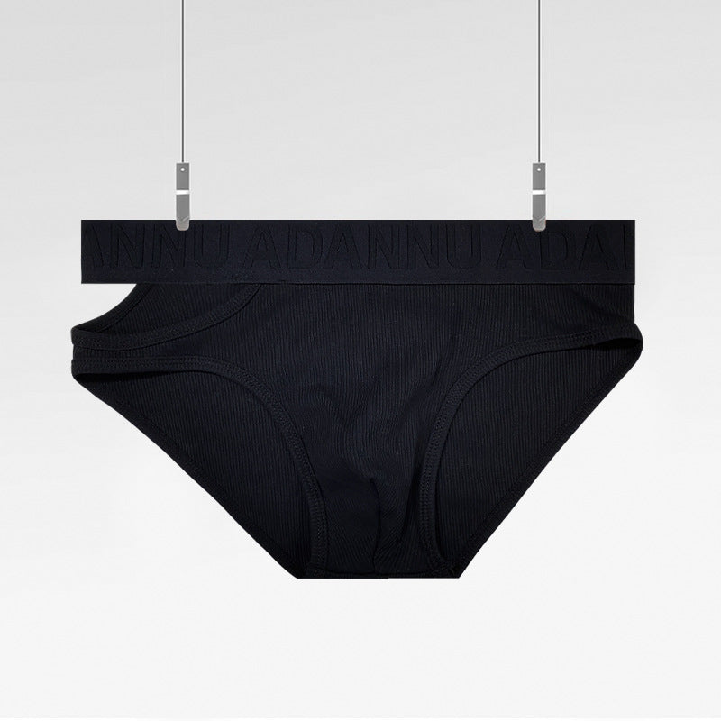 Personnalité Asymétrique Triangle Sous-vêtements Hommes Low Waist Threaded Cotton Sports Dopamine