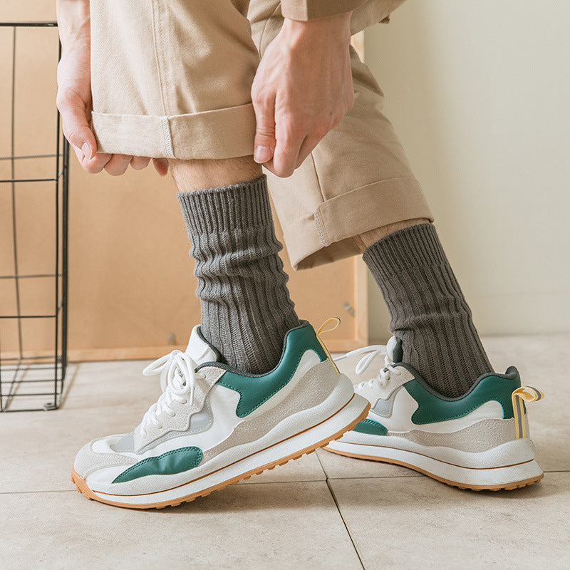Chaussettes athlétiques en coton à double manche