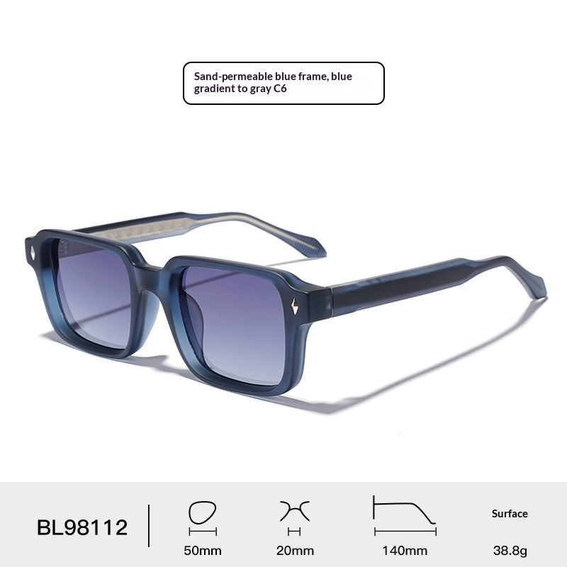 UV400 Protection UV Lunettes de soleil à acétate d'imitation